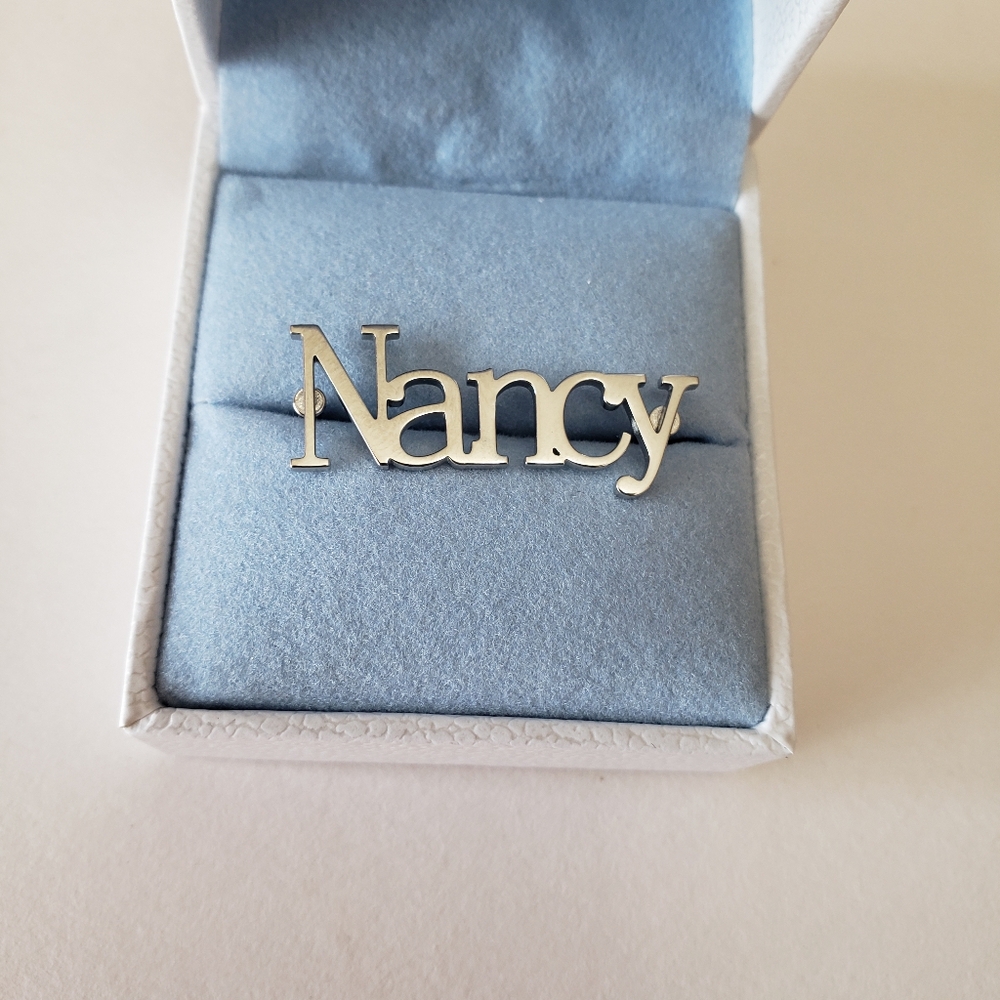 Silver tone Nancy Pin